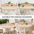 thumbnail image 7 of Soft Colored Geometric Pattern Round Fitted Tablecloth with Elastic Edge,Dining Table Cover Waterproof,Outdoor Round Tablecloth for Camping,Dining,Indoor and Outdoor, 7 of 7
