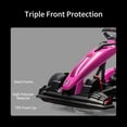 thumbnail image 7 of Lumiparty 24V Electric Drift Go Kart for Kids, Ride Car with Adjustable Seat & 7.5MPH Speed, EVA Silent Wheels, Parent-Safety Certified Ride-On Toy, Pink, 7 of 7