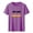 Purple, variant on Cilsoka Womens V-Neck Letter Print T-Shirt Funny Graphic T Shirt Short Sleeve Tops