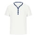 thumbnail image 4 of Ceisia Men's Relaxed Fit Stretch Stand-Up Collar Short Sleeve Shirt - Ribbed Texture with Contrast Trim White S Gifts, 4 of 6