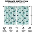 thumbnail image 2 of Blackout Kids Curtains,Light Blue Dinosaurs Geometric Pattern Childrens Insulated Curtains Set Of 2,Bedroom Essentials,Toddler Room Decor 42"x63", 2 of 5