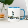 thumbnail image 4 of CafePress - Newport Beach RI Lighthouse Design Mug - 11 oz Ceramic Mug - Novelty Coffee Tea Cup, 4 of 6