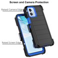 thumbnail image 4 of For Motorola Moto G Play 4G 2024 Case,Takfox Holster Phone Case with Built-in Screen Protector Swivel Belt Clip [3 Layers] Heavy Duty Full Body Protection Shockproof Kickstand Cover- Black, 4 of 9