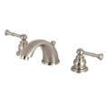 thumbnail image 1 of Kingston Brass KB968NL Robinet de Lavabo à Large Diffusion avec Drain Pop-Up, Nickel Satiné, 1 of 1