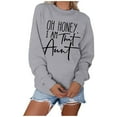 thumbnail image 3 of TAIAOJING Women's Hoodies Sport Pullover Top Shirts Print Long-sleeved Hooded Warm Casual Blouse Sweatshirts, 3 of 5