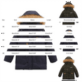 thumbnail image 2 of KAUOD Boys Cargo Puffer Parka Coats Winter Waterproof Faux-F𝐮r Hood Ski Jackets Kids Toddler Padded Warm Windproof Outwear, 2 of 3