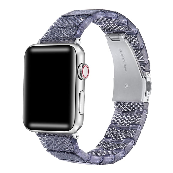 Posh Tech Crystal Link-Style Resin Replacement Apple Watch Band in Fishnet