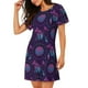 thumbnail image 2 of Fotbe Purple Dreamcatcher1 Bata de Dormir para Mujer con Estampado, Camisón de Algodón de Manga Corta, Ropa de Dormir Casual, 2 of 6