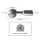 thumbnail image 5 of Eigraketly Husillo de gubia de bola, cabezal de molienda de potencia de grabado de acero al carbono, fresado abrasivo de ranura de madera, Herramientas manuales y eléctricas 10 mm, 5 of 6