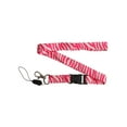 thumbnail image 1 of Zebra Lanyard (2 pack ) Keychain- Pink, 1 of 1