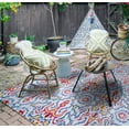 thumbnail image 1 of Couristan Xanadu Puebla Celeste Indoor/Outdoor Runner Rug, 1 of 7