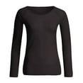 thumbnail image 6 of Funicet Women's Long Sleeve See Through Mesh Sheer Solid Top Blouse Shirts, 6 of 8