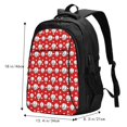 thumbnail image 5 of Cauagu Cute Baseball Print Travel Laptop with USB Charging Port,Extra Large Backpack College Backpack Business Work Bag Casual Daypack Perfert for Men Women, 5 of 7