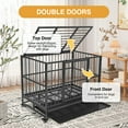thumbnail image 3 of Walnest 36"H Heavy Duty Dog Cage Small Dog Crate Mini Medium Pets Playpen W/ Tray&Wheels, 3 of 11