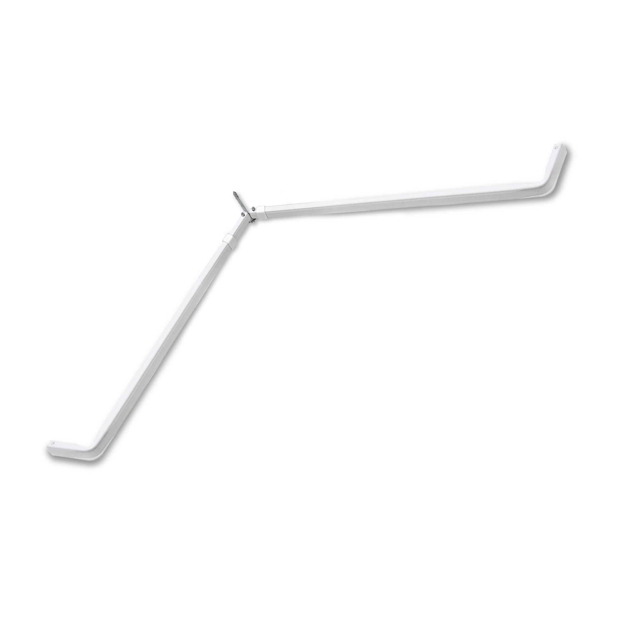 Lockseam Corner Curtain Rod 2848" White