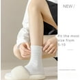 thumbnail image 4 of YooGuoGuo Calf Socks 10 Pairs for Women 5-10 Soft Thin Cotton Knit Breathable Casual Basic Solid Loose Fit Slouch Stretchy, 4 of 7