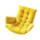 thumbnail image 4 of Cojín para columpio de jardín, relleno suave, para silla tipo huevo, cojín para hamaca, para columpio. Amarillo, 4 of 9