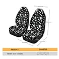 thumbnail image 5 of Xoenoiee Black Dog Paws Print Car Accessories Car Seat Covers for Women Men, Front Bucket Seat Cover Protection Universal Fit, for Trucks SUV Van Car Decoration, 5 of 6