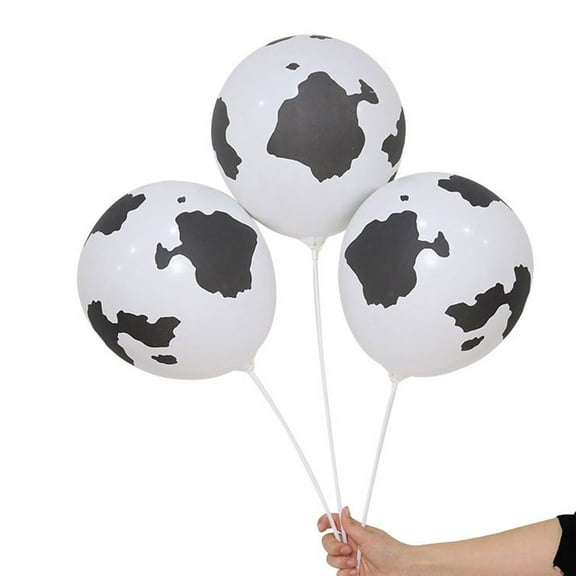 COSMOBETTY 36 Cow Spot Latex Balloons for Decoration 12 Inches Perfect for Birthday Parties and