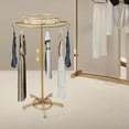 thumbnail image 4 of 110lb Load Capacity Gold Iron Rotating Display Stand, Round Garment Rack, Floor Standing Rotatable Clothing Rack, Retail Display Stand, for Retail Shops, Supermarkets, and Laundries, 4 of 16