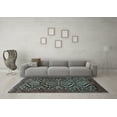 thumbnail image 3 of Ahgly Company Indoor Square Persian Light Blue Traditional Area Rugs, 7' Square, 3 of 4