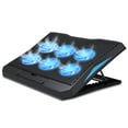 thumbnail image 1 of LIENS Laptop Cooling Pad Adjustable Height 6 Fan(2.36inches) 2 USB ports suitable for 12"-16" laptop, 1 of 6