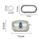 thumbnail image 4 of Estuche transparente protector Secure Lock a prueba golpes para Sony WF-1000XM5 (2023) (gris), 4 of 6