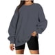 thumbnail image 2 of Puntoco moda mujer manga larga cuello redondo sudadera suelta blusa sólida tops Puntoco Puntoco-4450, 2 of 6