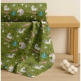thumbnail image 4 of Soimoi Green Cotton Poplin Fabric Unicorn & Rainbow Nature Decor Fabric Printed Yard 42 Inch Wide, 4 of 7