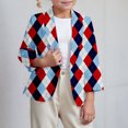 thumbnail image 2 of Girls' Independence Day Printed Suit Jacket Trooper Tech Jackets, 2 of 4