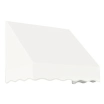 Awntech 3.38 Ft San Francisco Closed-Sided Fixed Awning Canopy (40.5in x 31in x 24in), White