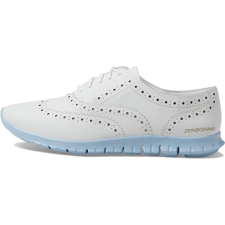 Cole Haan Zerogrand Wing Ox Closed Hole II Optic White/Oxford Blue