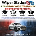 thumbnail image 2 of 2021 Audi SQ5 Sportback Beam Wiper Blades Wipers w/1yr Warranty (Set of 2), 2 of 5