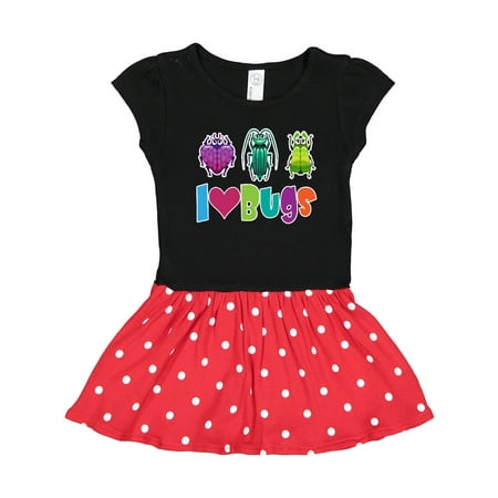 

Inktastic I Love Bugs Gift Toddler Girl Dress