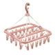 thumbnail image 1 of Tendedero plegable con pinza para ropa, 32 pinzas, gancho para secar ropa interior Clavija rosa 32, 1 of 9