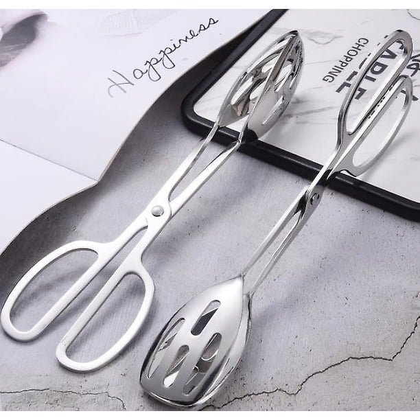 Pinzas para Buffet, Pinzas para Servicio de Catering para Banquetes Buffet de Acero Inoxidable Pinzas para Servicio de Alimentos Engrosadas Pinzas para Ensalada Pinzas para Pastele