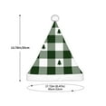 thumbnail image 3 of Salouo Green White Lumberjack Plaid for Christmas Hat for Kids Xmas Holiday Hat Santa Hat for Boys & Girls Festive Headwear Accessories Fit for Christmas/ New Year/Holiday/Party, 3 of 6