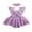 Purple, variant on BemeyourBBs Newborn Baby Girls Birthday Dress Romper Princess Baptism Outfit Wedding Party Dress Lace Butterfly Fly Sleeve Mesh Skirt Hem Backless Jumpsuits Playssuit with Headband
