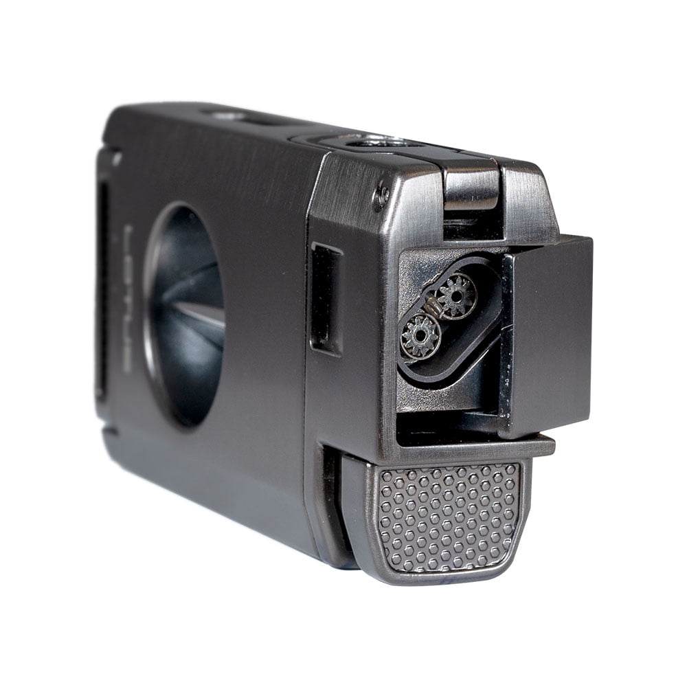Lotus Excalibur Double Torch Lighter with Two Cutters - Gunmetal