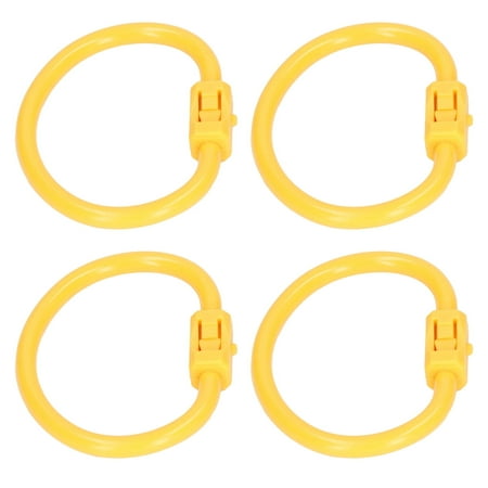 

price crash 4pcs Bull Nose Ring Nylon Yellow High Elasticity Lightweight Farm Cow Nose Ring for Cattle S