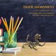 thumbnail image 3 of 1pc aleación tigre decoración domicilio oficina escritorio tigre adorno animal diseño de animales, 3 of 6