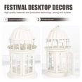 thumbnail image 5 of KAKOWELY 1 candelabro de hierro forjado con forma de farol de viento de cristal para jardín, decoración navideña., 5 of 5