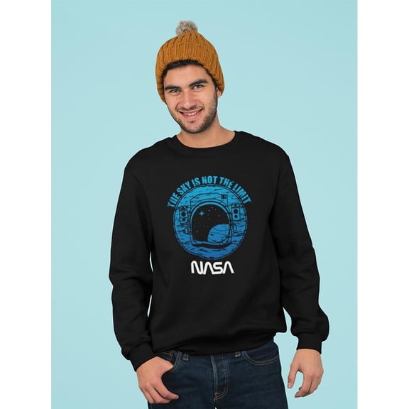 NASA Nasa The Sky Is Not The Limit Sweatshirt Men -NASA Designs, Male Small