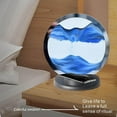 thumbnail image 4 of Bdday Moving Sand Art Decor Lamp Night Lights, 7.8 Inch Round Glass 3d Deep Sea Sandscape In Motion Display Flowing Sand Frame Relaxing Desktop Home Office Work Decor, 4 of 9