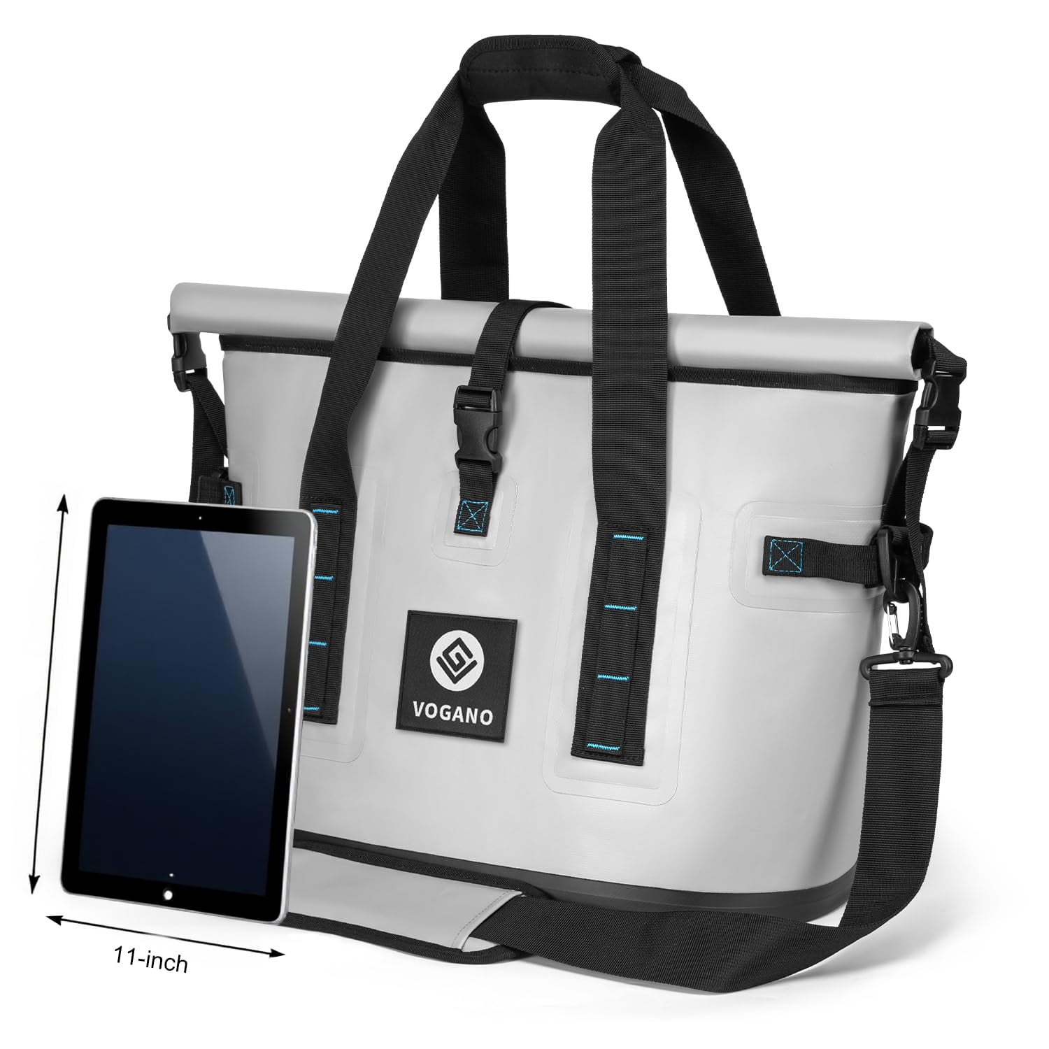 40 Can Soft Cooler Bag, Insulated Leak-Proof Roll-Top, Waterproof Seal, Portable Ice Chest for Camping, Beach, Picnics, 24HR Cold Retention