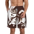 thumbnail image 1 of Balery Vintage Husky Dog Traje de Baño Estilo Hawaiano para Hombre, Shorts de Secado Rápido con Bolsillos-X-Large, 1 of 6
