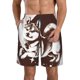 thumbnail image 1 of Balery Vintage Husky Dog Traje de Baño Estilo Hawaiano para Hombre, Shorts de Secado Rápido con Bolsillos-XX-Large, 1 of 6
