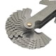 thumbnail image 2 of Speravity Medidor de rosca plegable de 55/60 grados, tornillo de diente de engranaje portátil de acero inoxidable, medidor de paso, herramienta Medidores de medidas dimensionales, 2 of 6