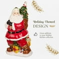 thumbnail image 4 of Spode Christmas Tree Figural Santa Cookie Jar - 12" Dolomite Christmas Cookie Jar with Lid - Holiday Treat Jar, Decorative Candy Jar for Kitchen Counter, Festive Home Decor, Seasonal Gift Idea, 4 of 8