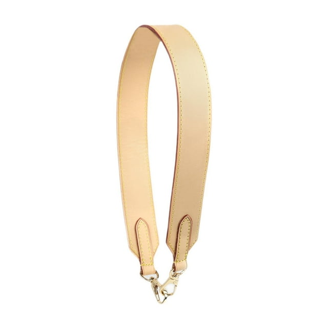 Correa de cuero para bolso, 65 cm de largo, desmontable, clásica, universal, con ganchos giratorios. Beige